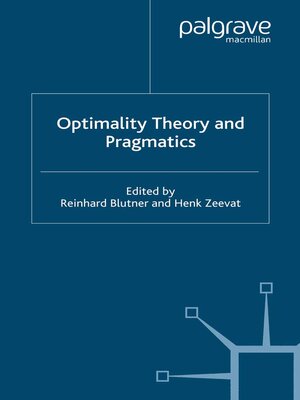 cover image of Optimality Theory and Pragmatics
